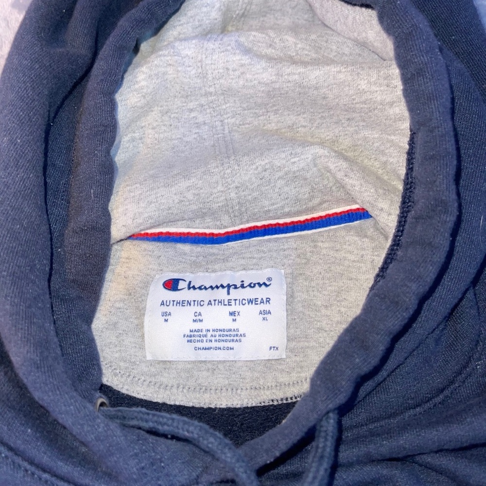 Navy blue champion hoodie